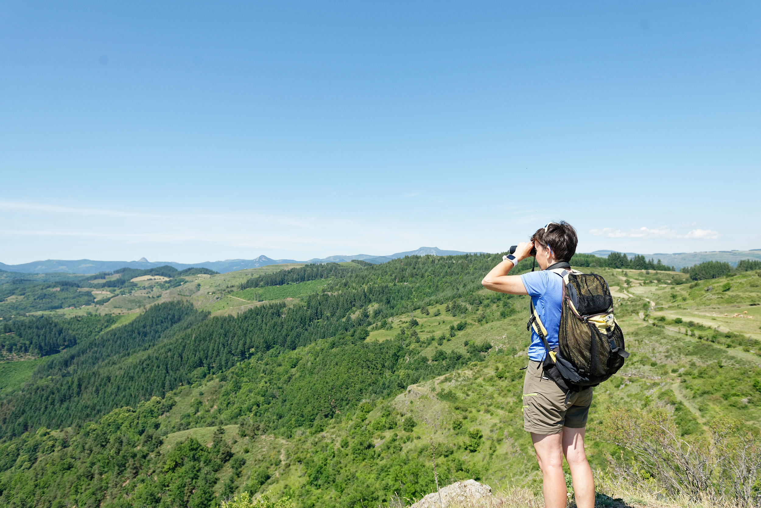 Vue sur les monts ardéchois