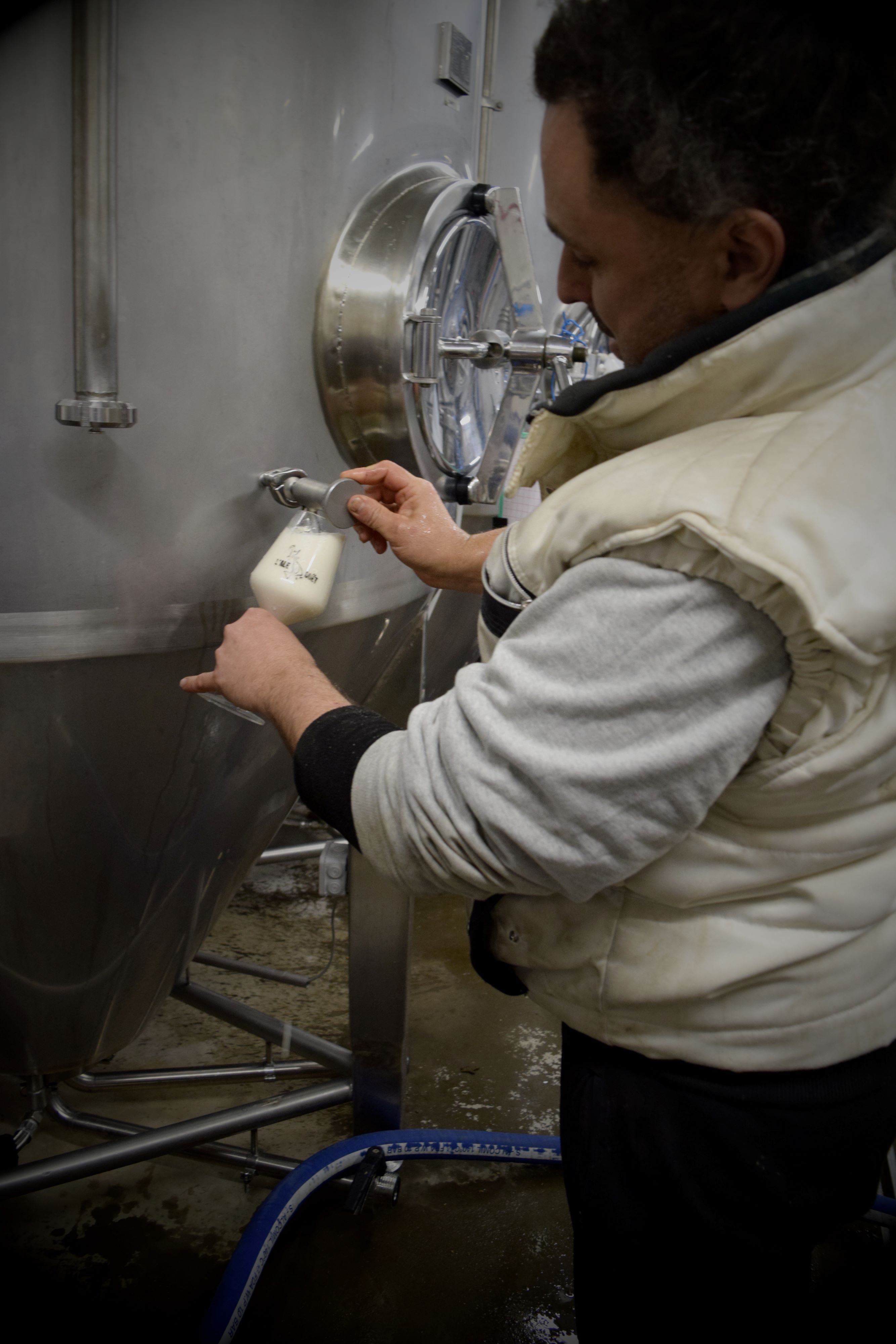 Prélèvement de bière