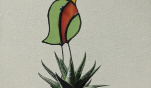 oiseau vitrail
