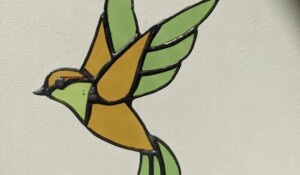 Oiseau vitrail