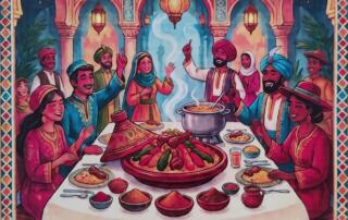Repas Les Blés d’or : Couscous et thé dansant_Pont-de-Labeaume - ©lesblesdorpontdelabeaume