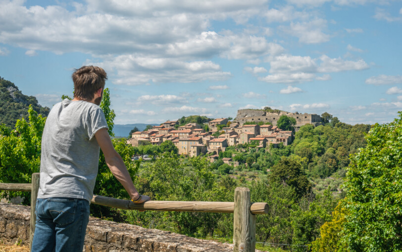 Vue sur le quartie du Fort à Banne