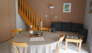 Vue salon séjour - Catalpa - gîtes de Neyrac-les-Bains