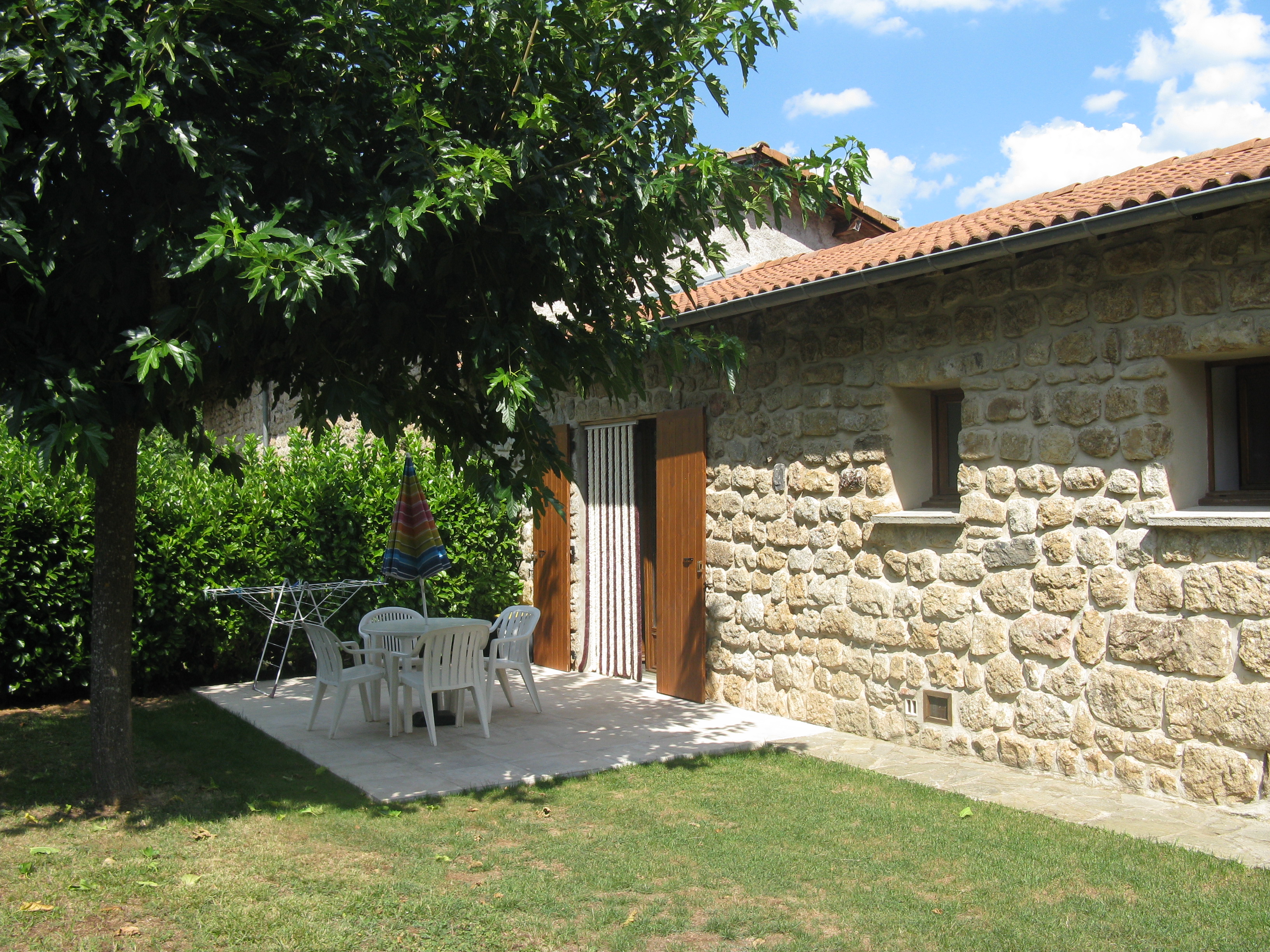 salon de jardin sur la terrasse