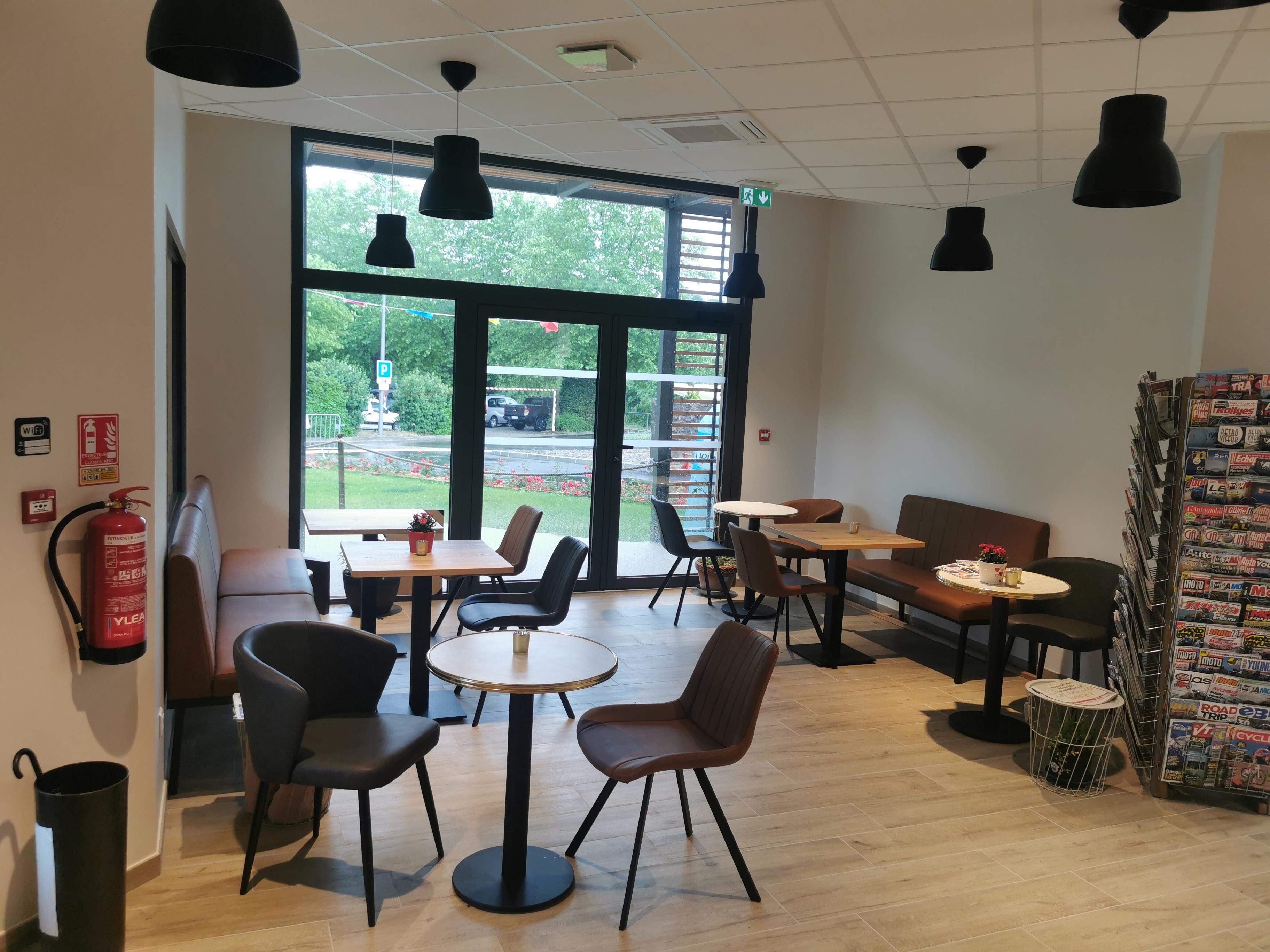 espace détente pour boire un café