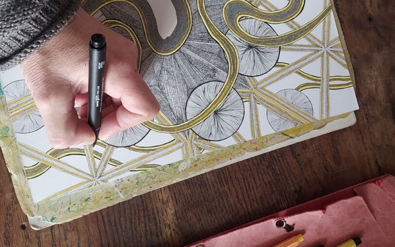 From workshop to workshop: Émilie B! Drawing_Thueyts