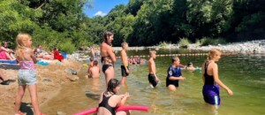 Baignade sur le centre