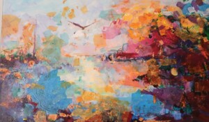 Exposition Lisbeth Javelas, céramiques et Eve Larqué, peintures_Jaujac