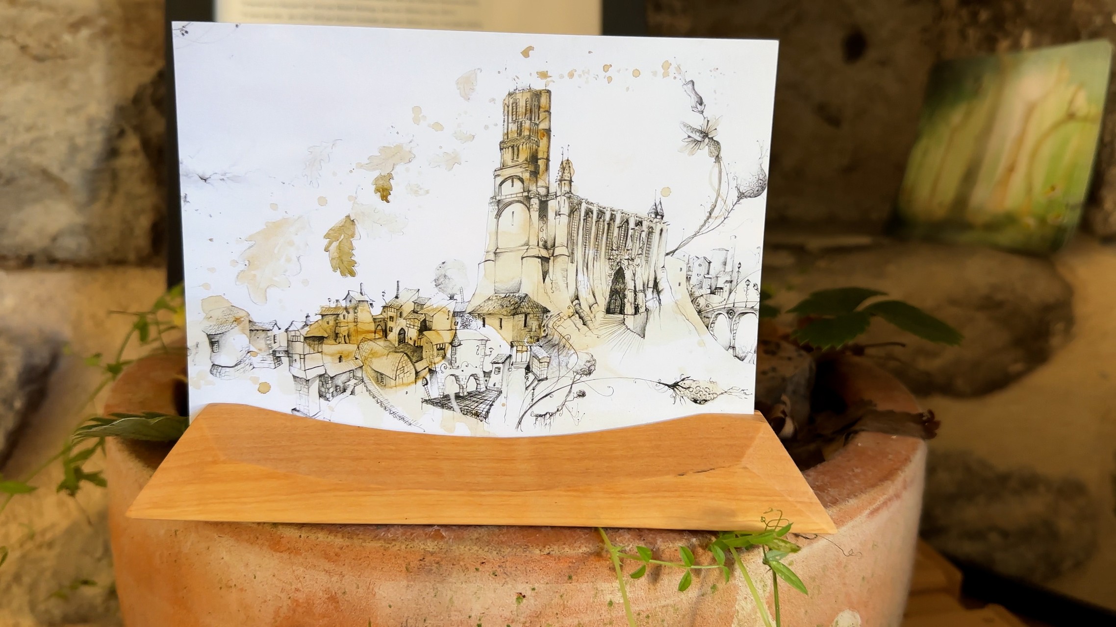 Exposition d'une aquarelle