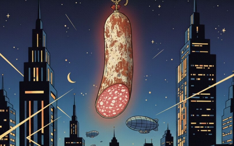 2054, le temps des saucissons, spectacle de théâtre en ardèche à Jaujac