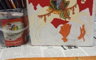 D’atelier en atelier : Atelier Shantiart peinture_Thueyts - ©bjusrendot