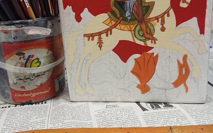 D'atelier en atelier : Atelier Shantiart peinture_Thueyts