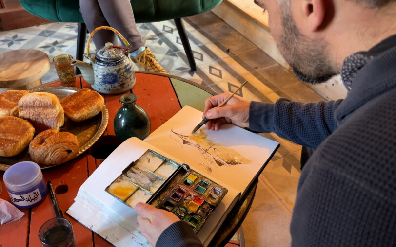 The workshop and studio: Atelier Lorens Bes