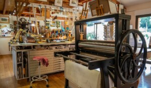 From workshop to workshop: Crossed Passions Workshop, Engraving, typography & tapestry_Jaujac