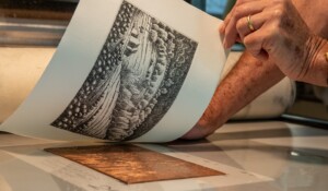 From workshop to workshop: Crossed Passions Workshop, Engraving, typography & tapestry_Jaujac