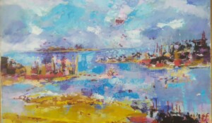 Exposition Lisbeth Javelas, céramiques et Eve Larqué, peintures_Jaujac