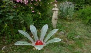 Fleur en verre Annet Perrin