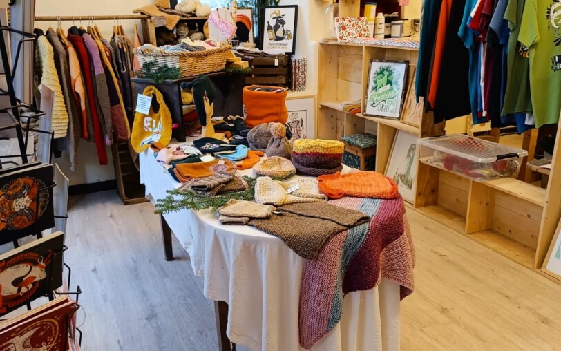 Atelier sérigraphie et boutique le Myrtillier à Montpezat sous Bauzon