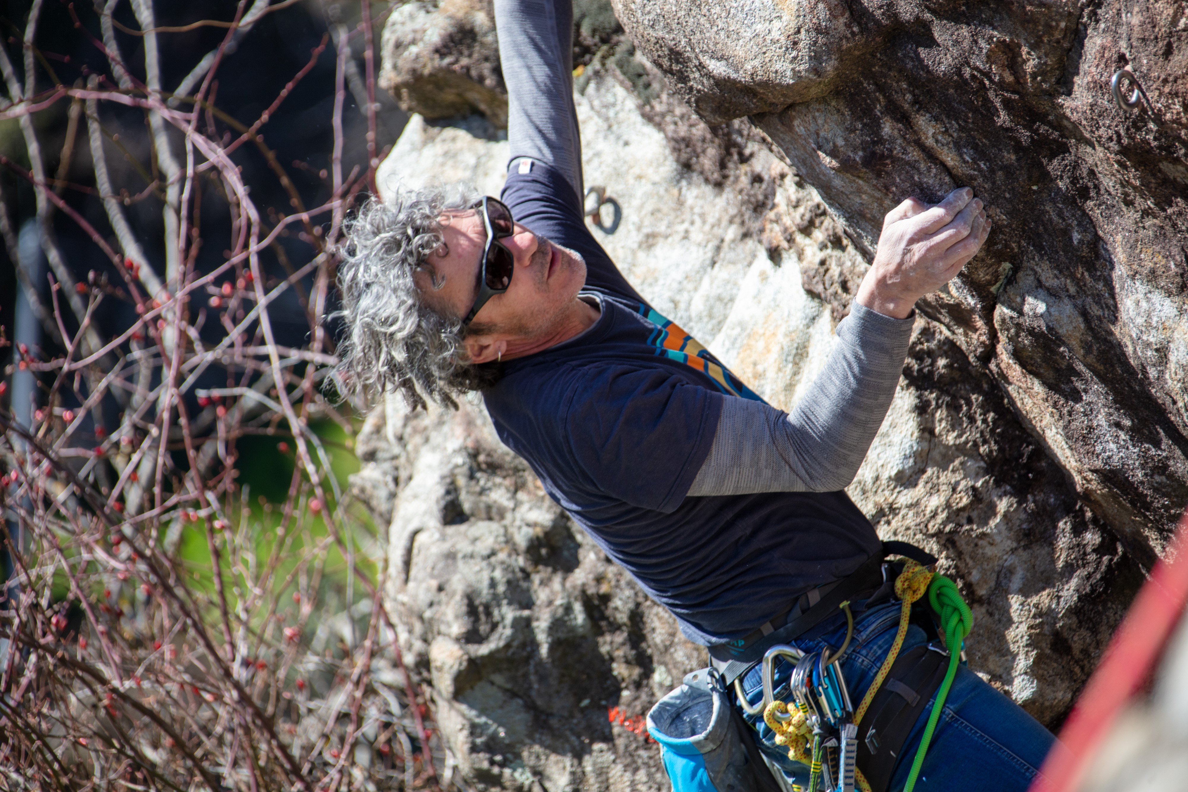 Portrait de Christophe Bocaly sur la falaise