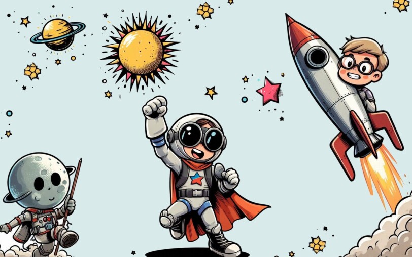 Bande dessinée, illustration, espace, science-fiction