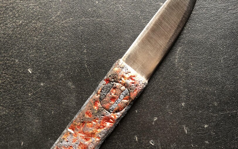 Canif droit manche composite