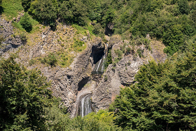 La cascade du Ray Pic vue du belvédère 