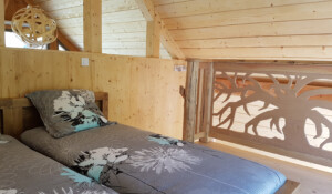 The 'Cabanes du Loup Bleu' guesthouse