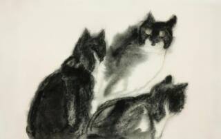 chats aquarelle - ©europeana-unsplash