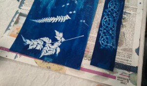 Les ateliers d'été du Moulinage de Chirols - cyanotype_Chirols