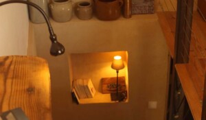 Lit de la chambre graine de lin dans la demeure des maitres - Chambre d'hôtes à Chirols en Ardèche