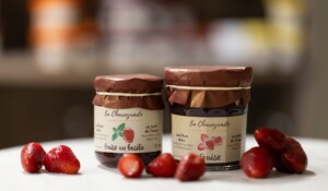 Confitures fraise et fraise basilic