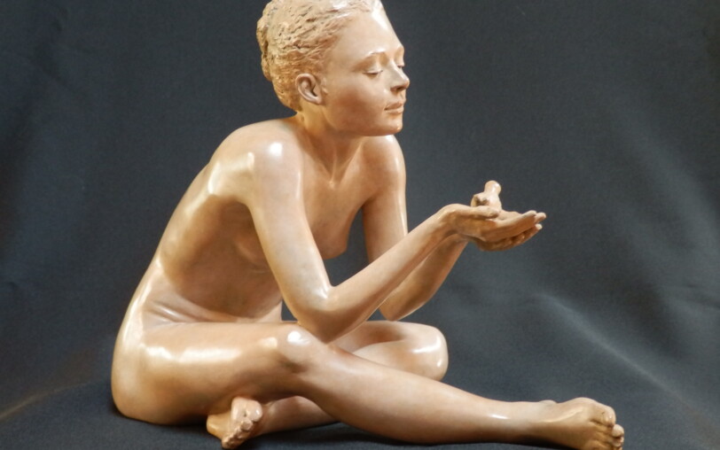 Connivence - Bronze, de dimensions en centimètres 29 x 23 x 16