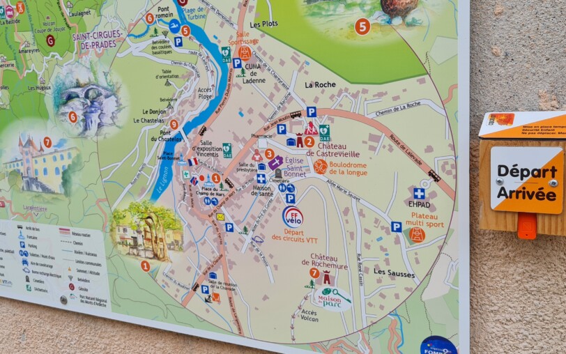 Parcours permanents d'orientation à Jaujac