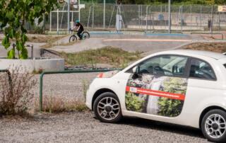 Parking du Pumptrack de Lalevade d'Ardèche - ©sourcesetvolcans