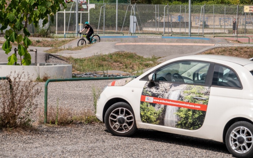 Parking du Pumptrack de Lalevade d'Ardèche