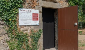 The chestnut dryer in the gardens of the Maison du Parc