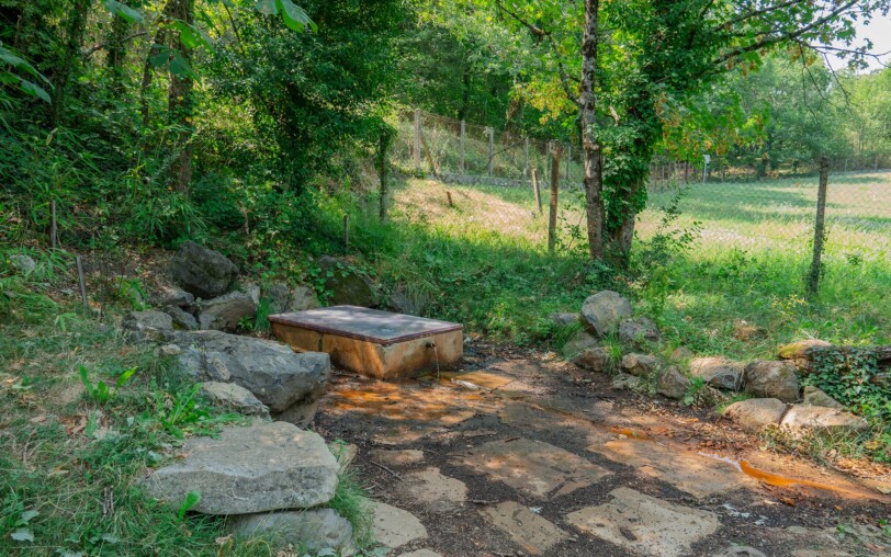 Die Quelle „Le Peschier“ im Regionalpark „Monts d’Ardèche“ in Jaujac