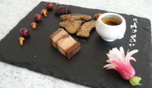 Foie gras en 3 façons au restaurant Retour aux Sources à Meyras