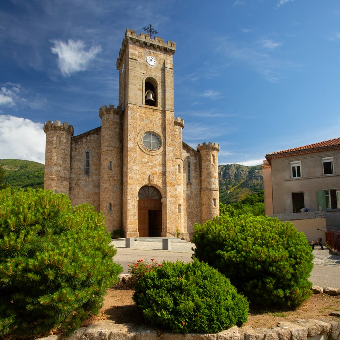 Église paroissiale de Montpezat sous Bauzon en Ardèche