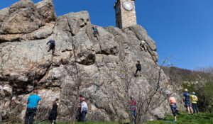 Climbing site of the bell tower
