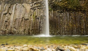 Basaltische Fluss in Fabras