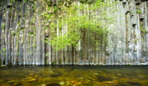 Basaltische Fluss in Fabras