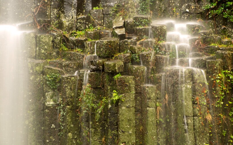 Basaltische Fluss in Fabras