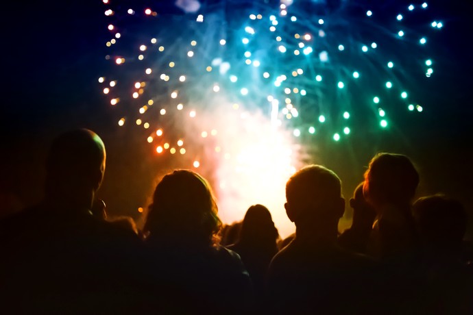 Feux d'artifices en Ardèche