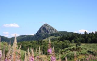 Volcans et rivières des Monts d’Ardèche avec un âne - ©Massif Central Randonnées