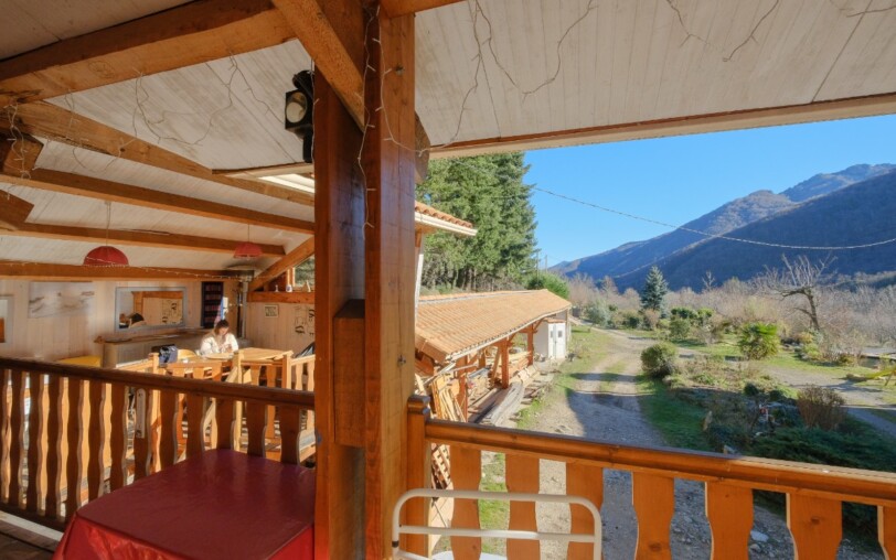 Gîte à la Lisière - La terrasse couverte 