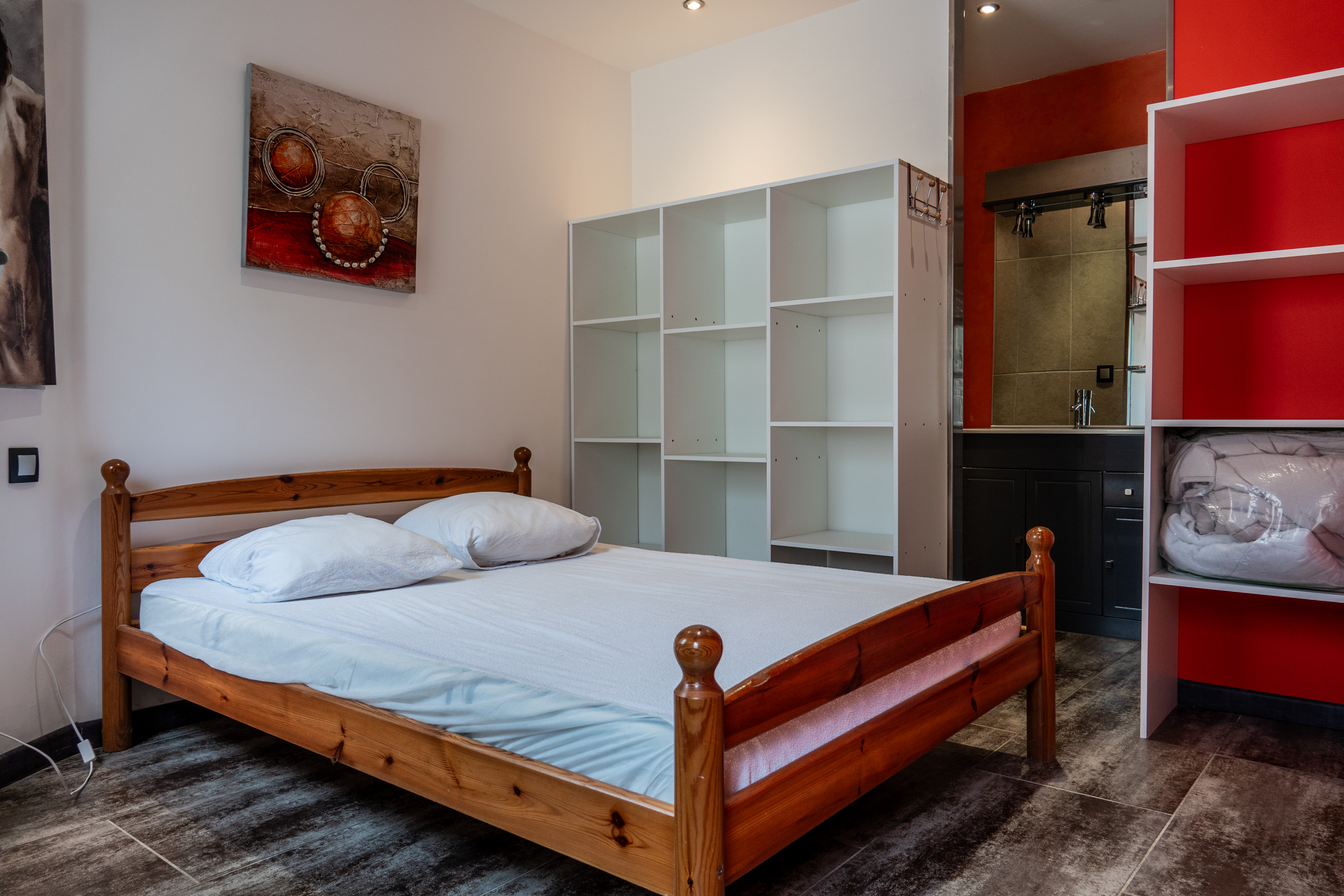 Chambre double, gite Grisou à Barnas