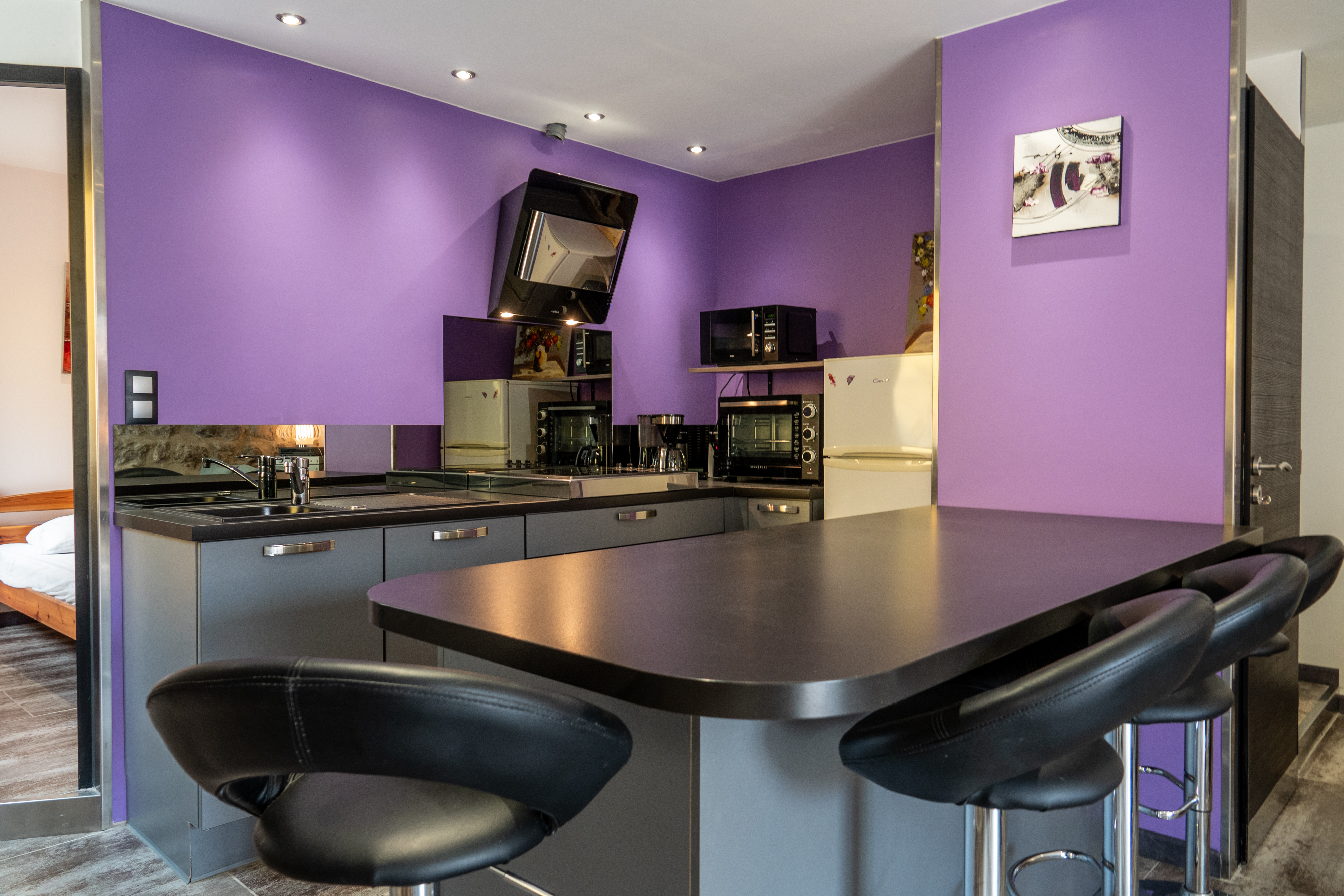 Cuisine américaine, gite Grisou à Barnas