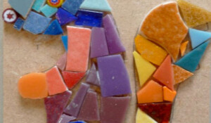 Mosaik-Workshop mit Muse Coquelicot_St Pierre de colombier