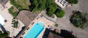 Piscine vue aérienne